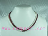 two rows 5-6mm freshwater pearl necklace
